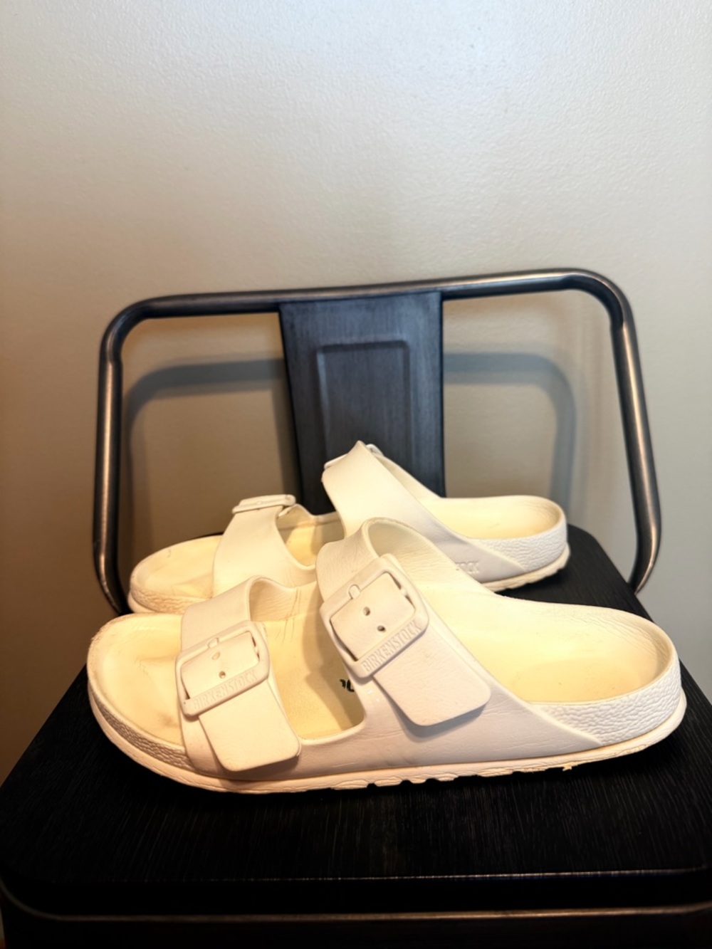 Birkenstock Eva Unisex Arizona Sandals White 38 - Picture 12 of 16